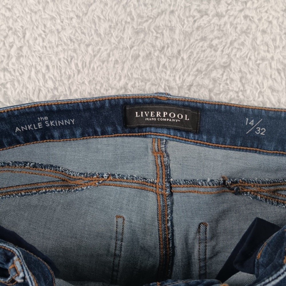 Liverpool Jeans Co The Ankle Skinny Corvus Dark Wash Jeans Size 14 XM2093LF14 - Picture 4 of 10